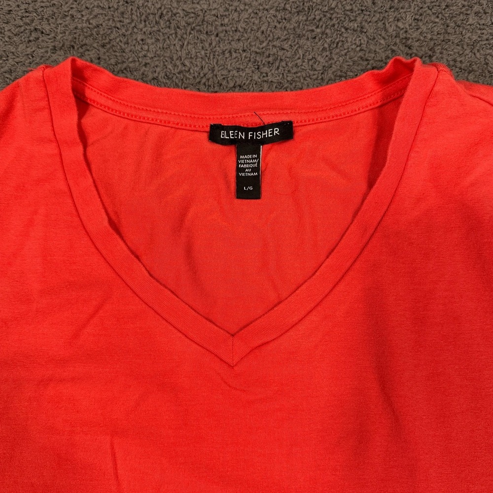 Eileen Fisher Dress Women Large Pink Sleeveless Midi A Line‎ Stretch Minimal - Picture 3 of 9